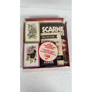 Scarne On Cards John Scarne 1973 Signet Gift Pack Poker Magic Card Box Set